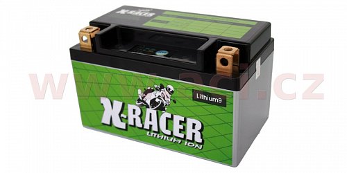 lithiová baterie 9 X-RACER  12V, 18Ah, 210A, hmotnost 0.9kg, 150x87x93mm nahrazuje typy: (CBTX12-BS, CT12A-BS, CB12B-B2)